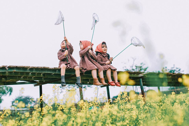 Bộ ba bạn thân Mầm - Mũm - Mon xuất hiện siêu yêu trong bộ ảnh chụp trên cánh đồng hoa cải - Ảnh 27.