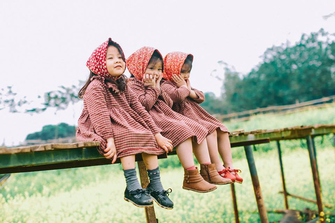 Bộ ba bạn thân Mầm - Mũm - Mon xuất hiện siêu yêu trong bộ ảnh chụp trên cánh đồng hoa cải - Ảnh 10.